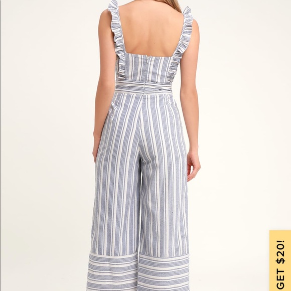 Lulus stripped culotte jumper - Picture 2 of 6